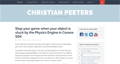 Desktop Screenshot of christianpeeters.com